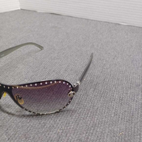 Italy Design 2990X Rhinestone Aviator Sunglasses w/ Case